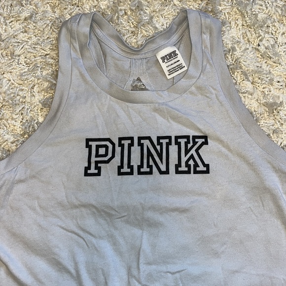 Victoria's Secret PINK Light Blue Muscle-style Tank. - Picture 3 of 5